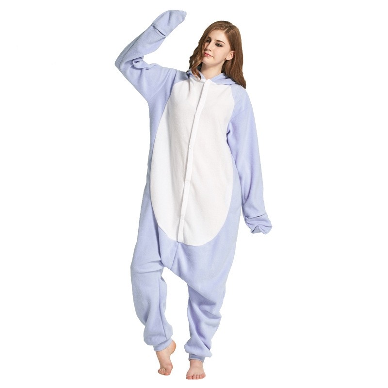 Buy Light Blue Shark Kigurumi Onesie Animal Pajama Costume For Adult in ...