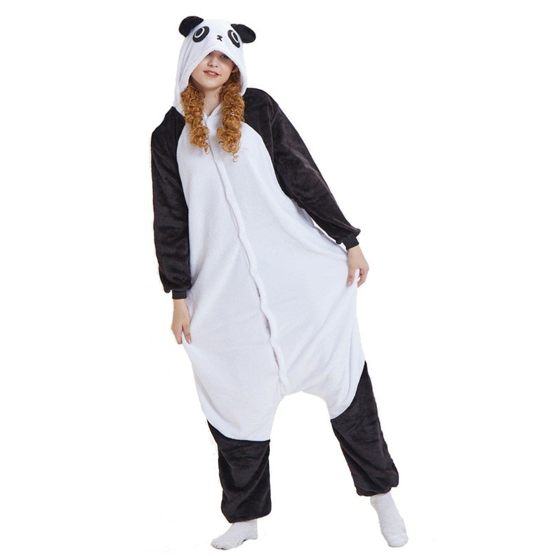 Buy Lovely Panda Onesie Kigurumi Flannel Animal Pajamas in Quality ...