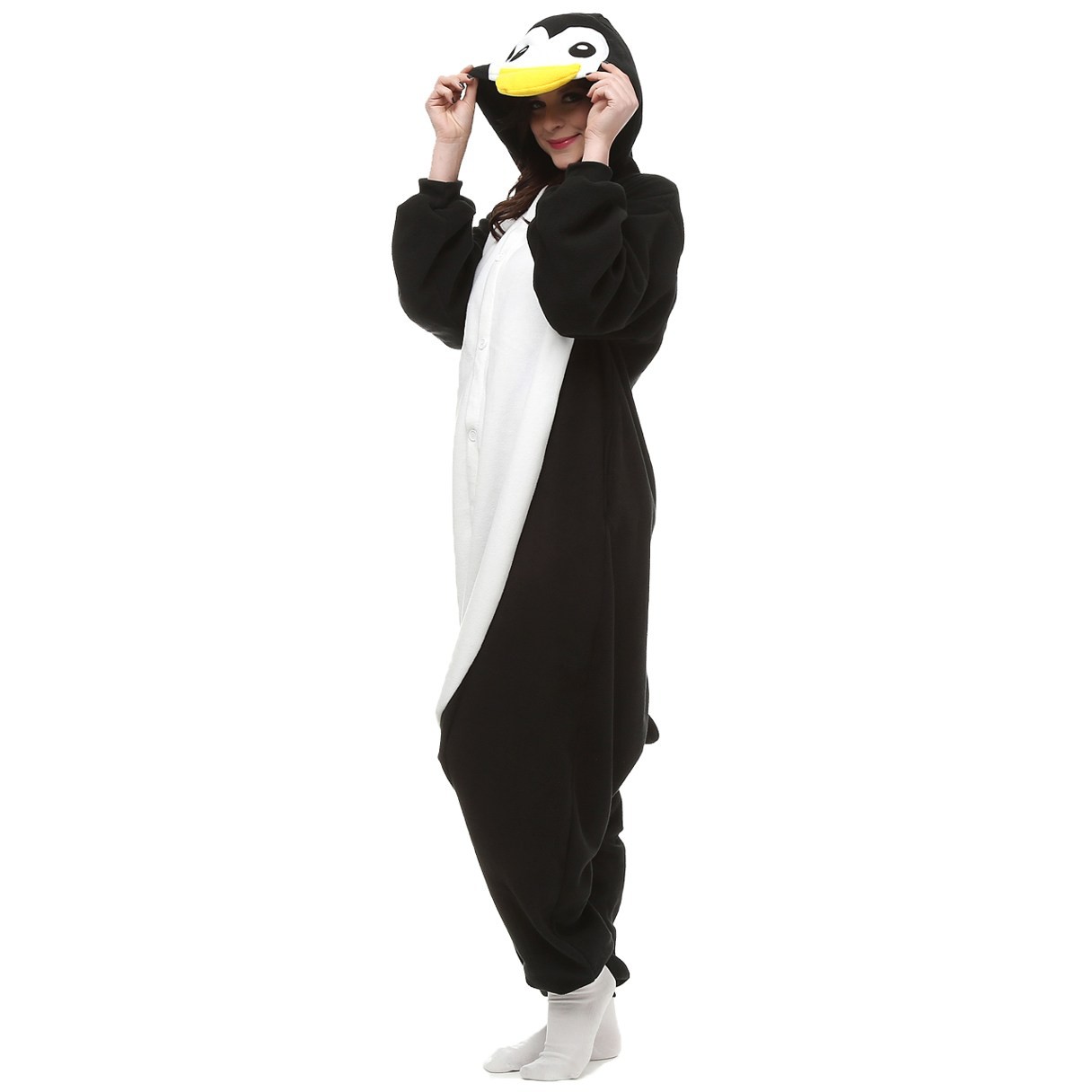 Black Penguin Animal Onesies Pajamas — free download