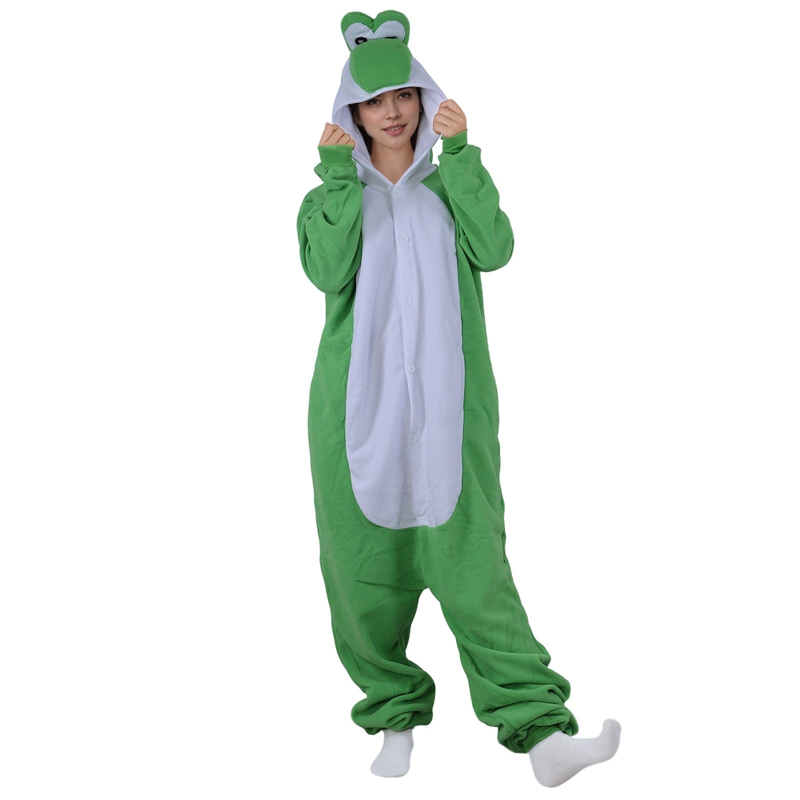 Yoshi Adult Onesie Monsters Inc Costume Adult Yoshi Kigurumi Onesie Costume  Pink