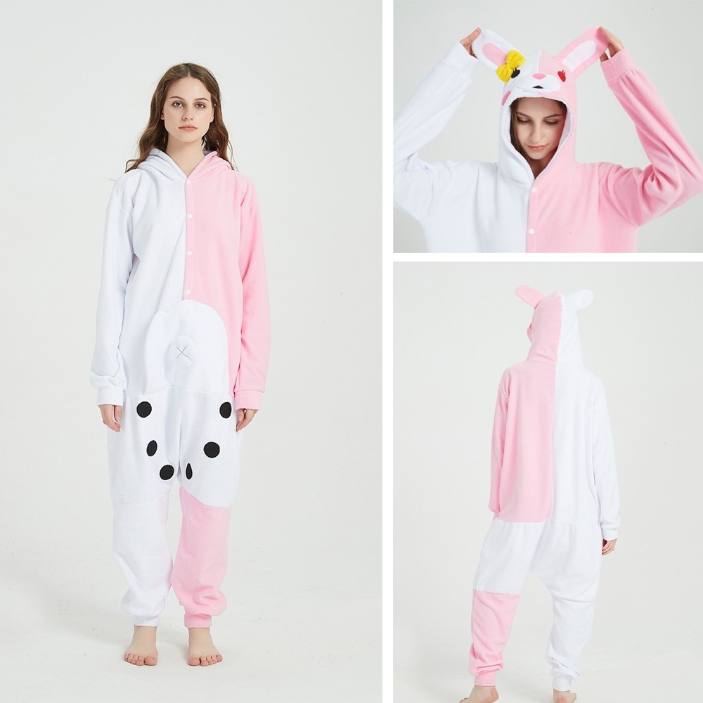 Monomi Cute Rabbit  Kigurumi Onesie Pajama Animal Cosplay Costume For Adult