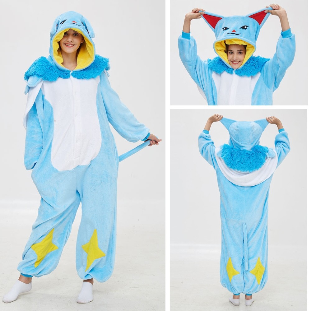 LOL Ezreal Kigurumi Onesie Pajamas Adult Cosplay Costume