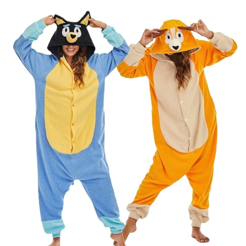 Bluey & Bingo Onesie Kigurumi Halloween Costume For Adults