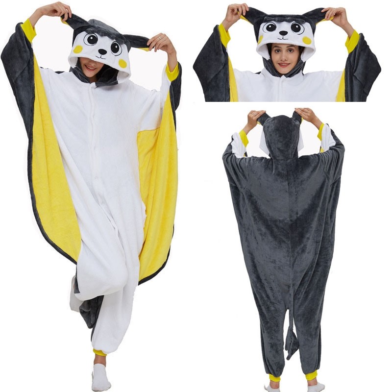 Electric Flying Squirrel Kigurumi Onesie Cartoon Animal Pajama Costume