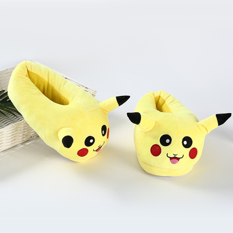 Pokemon Pikachu Cartoon Plush Non-Slip Warm Slippers
