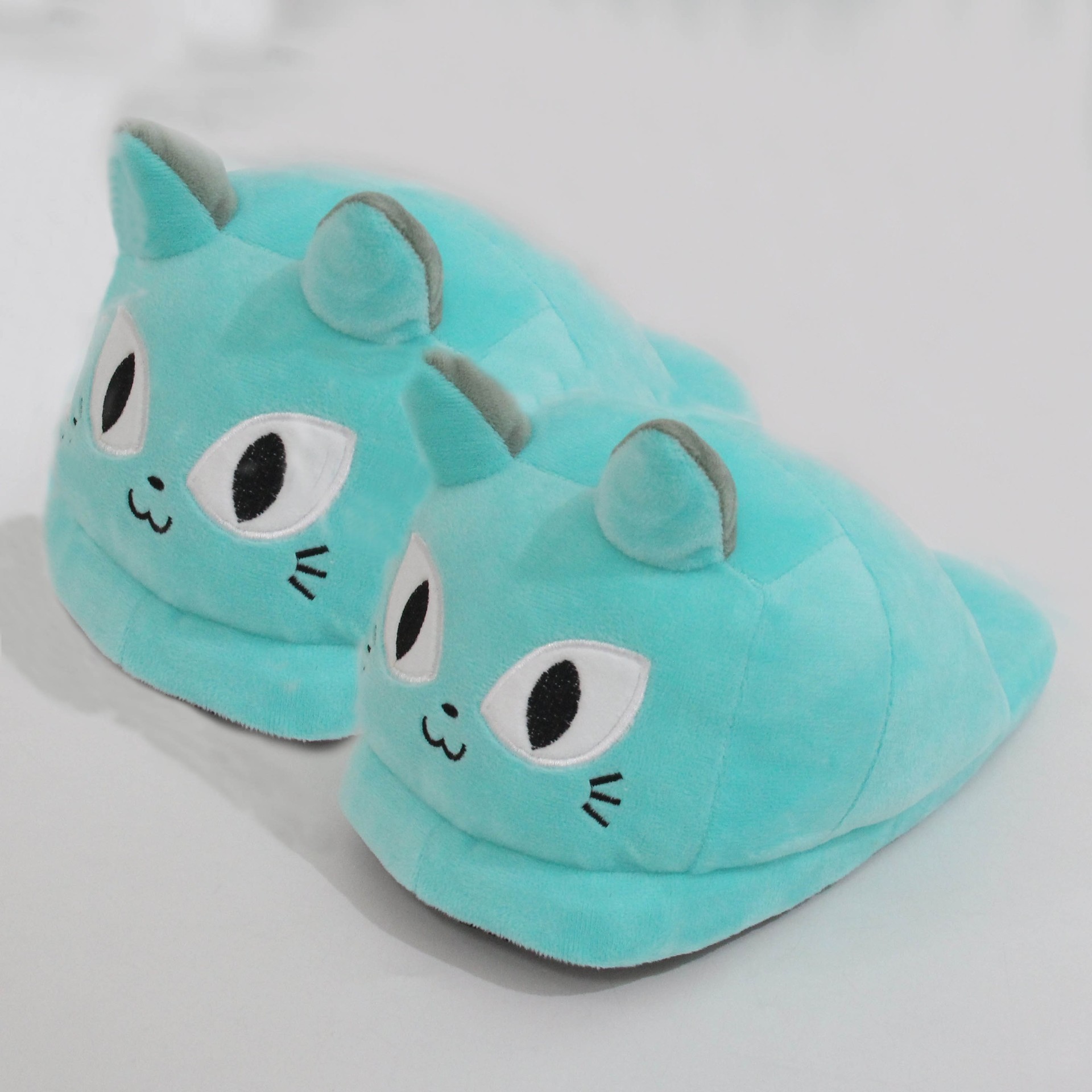 Big Games Cat Plush Stuffed Indoor Couple Home Slippers