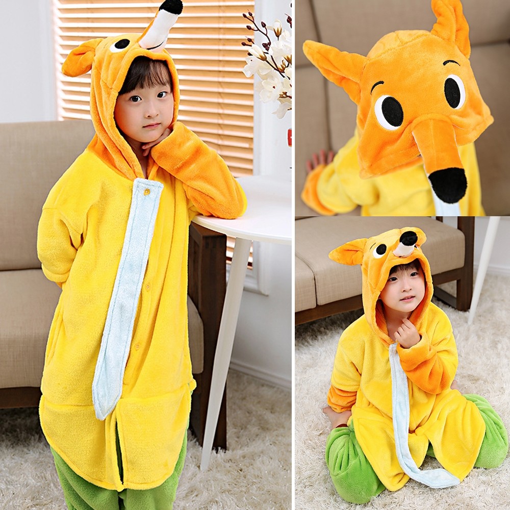 Lovely Fox Onesie Kigurumi Cartoon Animal Pajama Costume For Kids
