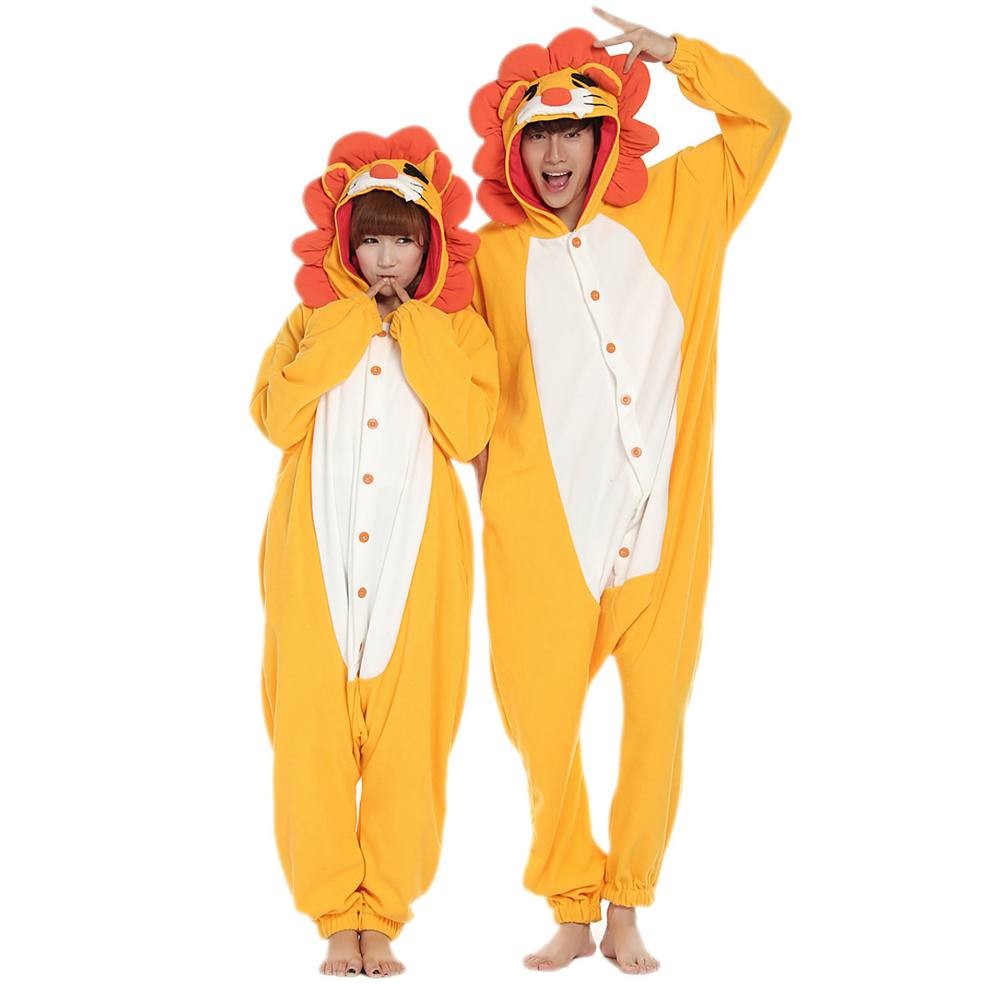 Lion Onesies Pajamas Unisex Animal Kigurumi For Adults