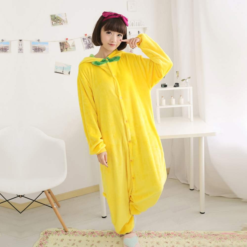 Yellow Pluto Kigurumi Onesie Unisex Animal Pajamas