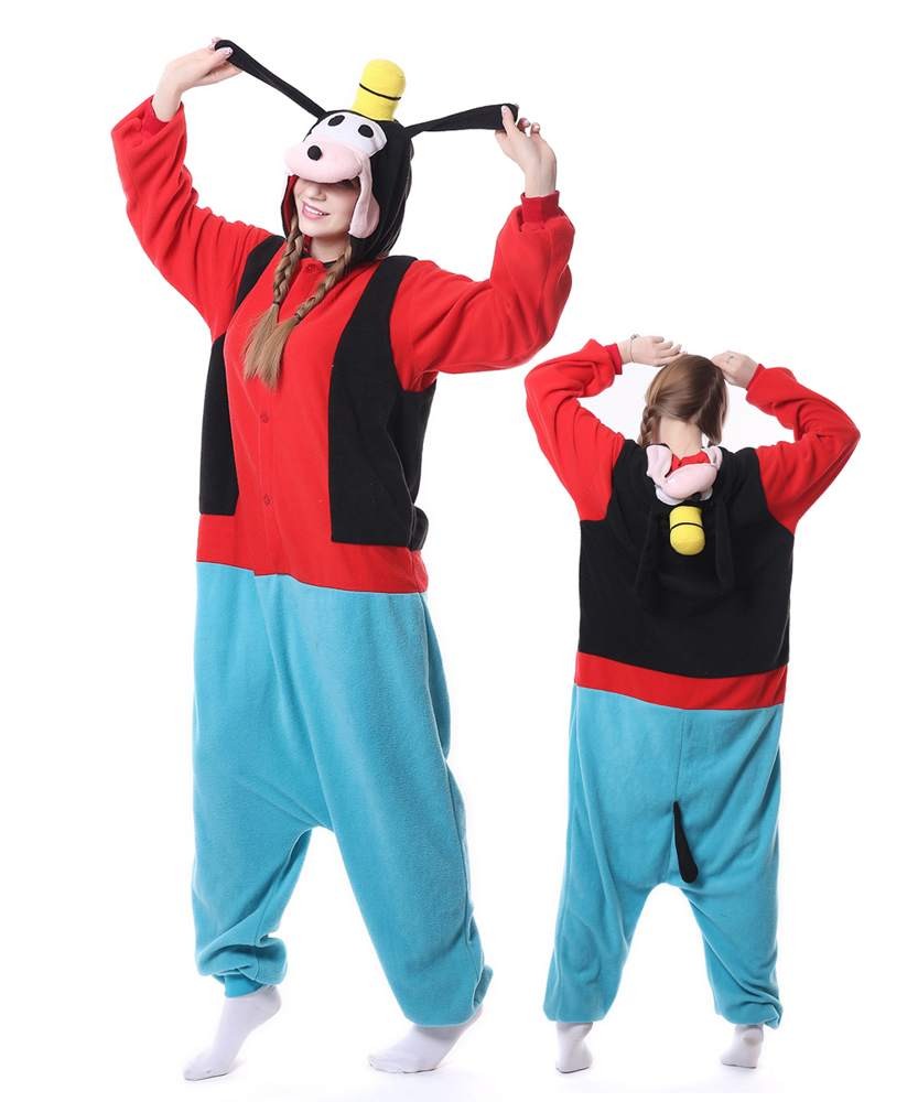 Goofy Dog Onesie Pajama Adults Animal Costumes