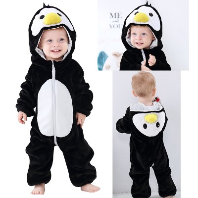 Penguin Baby Halloween Onesie Kigurumi Romper Animal Toddler Costume 
