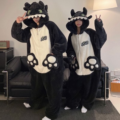 Toothless Onesie Kigurumi Matching Pajamas For Couples Christmas Costumes
