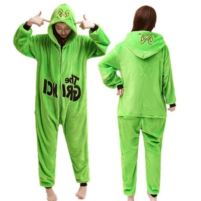The Grinch Onesie Pajama Kugurimi Christmas Costume For Adults