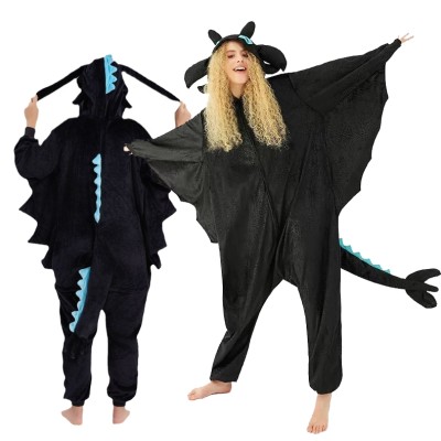 Toothless Kigurumi How to Train Your Dragon  Halloween Pajama Onesie Cosplay Costume