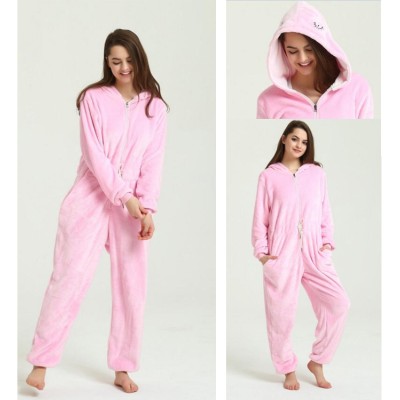 Pink Warbler Bird  Kigurumi Onesie Pajama Animal Costumes For Adult