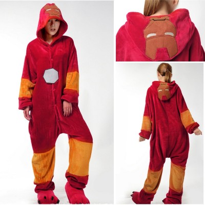Superhero Iron Man Onesies Kigurumi Pajamas For Adults