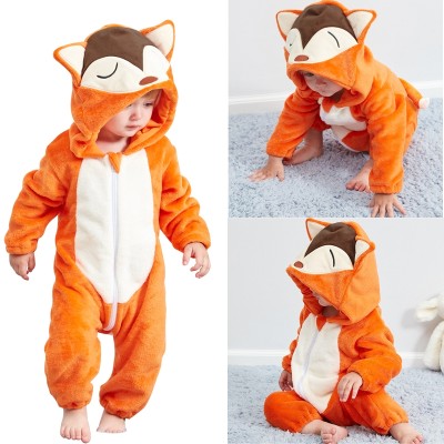 Cute Fox Baby Romper Onesie Halloween Outfit For Toddler Kigurumi