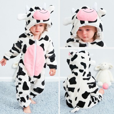 Infant Cow Onesie Baby Romper Halloween Costume Kigurumi Outfit