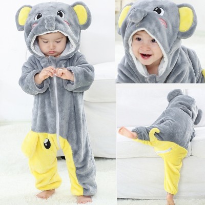 Infant  Halloween Costume Elephant Onesie Unisex Romper Outfit For Baby