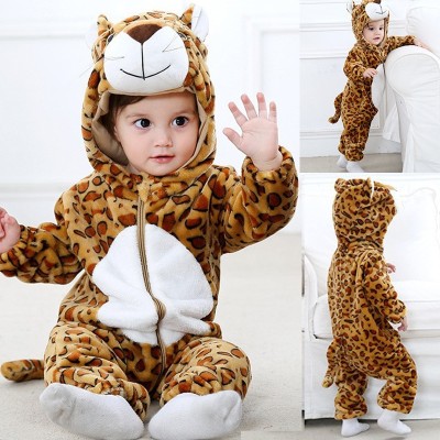 Infant Lovely Leopard Halloween Costume Onesie Unisex  Baby Romper Outfit