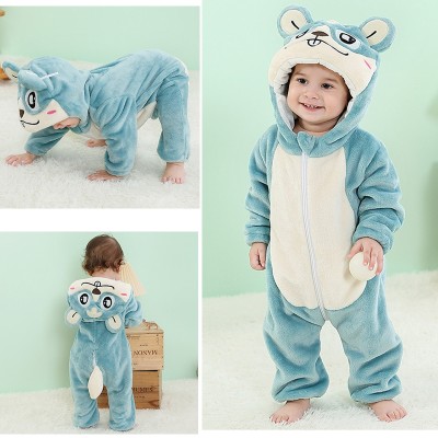 Cute Hamster Romper Baby Flannel Animal Kigurumi Halloween Toddler Costumes