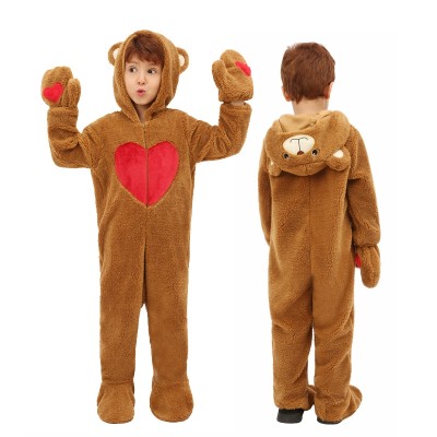 Love Bear Cosplay Character Onesie Kigurumi Halloween Costume For Kids