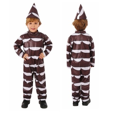 Wonka White Chocolate Onesies Kigurumi Halloween Cos Costume For Kids