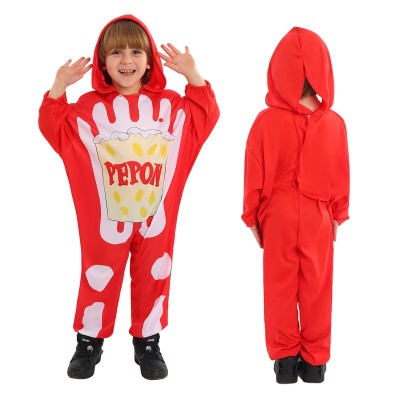 Kids French Fries Onesie Halloween Perfomance Cosplay Costumes