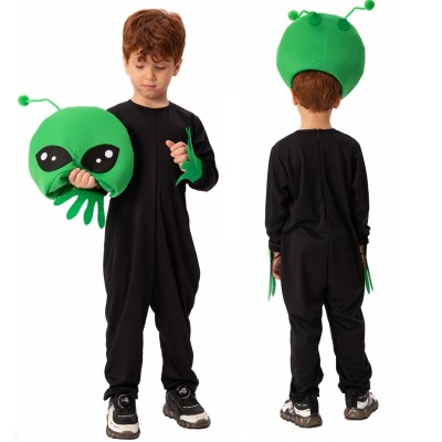 Kids Alien Onesie Kigurumi Halloween Carnival Party Cosplay Costumes