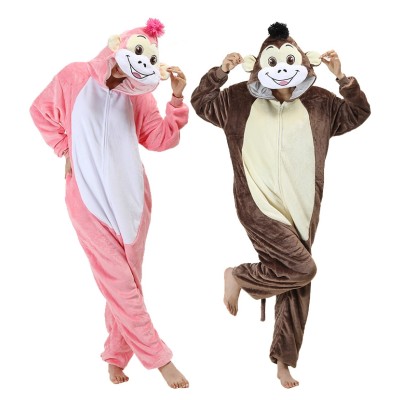 Big Horse Monkey Matching Family Onesies Kigurumi For Adults & Kids Halloween Costumes