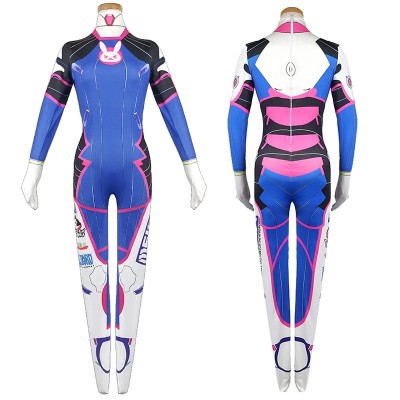 Overwatch D.Va Pilot Bodysuit For Halloween Adults Cosplay Costume