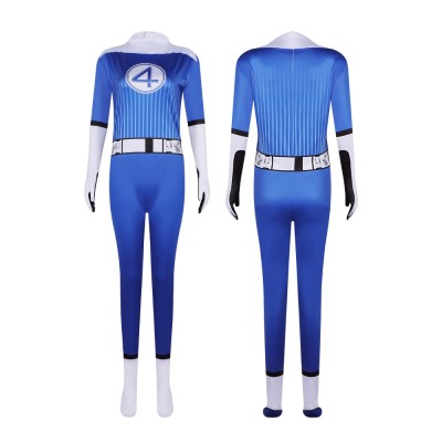  Fantastic Four The Invisible Woman Sue Storm Jumpsuit For Adults Cosplay Costume