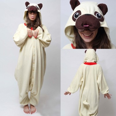 Adult Corgi  Dog Kigurumi Onesie Pajama Cute Cartoon Animal Cosplay Costume