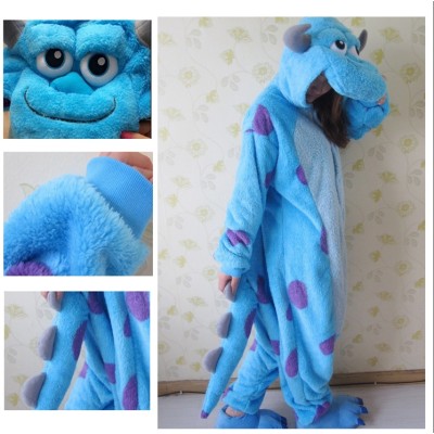 Monsters University James P. Sullivan Onesie Pajama Kigurumi Thickening Cartoon Winter Costume