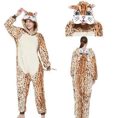 New Leopard Cat Kiguruni Onesie Funny Animal Pajama Costume For Adult