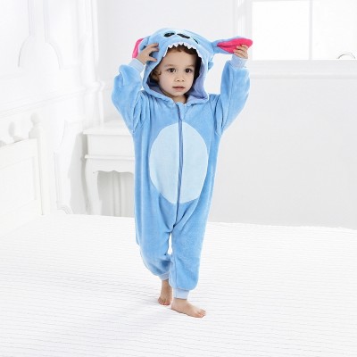 Blue Stitch Baby Bobysuit Romper Infants Onesie Kigurumi For Hallowee Costumes