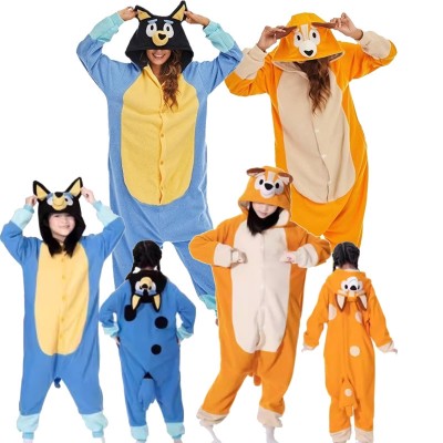 Bluey Bingo Onesie Kigurumi Christmas Costume for Adult Kids Origin Version