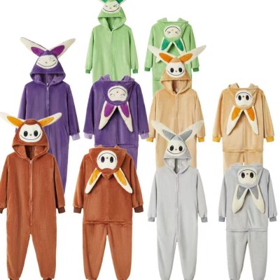 New Arrival Cartoon Labubu Onesie Kigurumi Pajamas For Adult Halloween