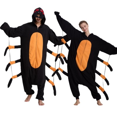 Spider Onesie Pajama Kigurumi Couple's Connected Halloween Costume
