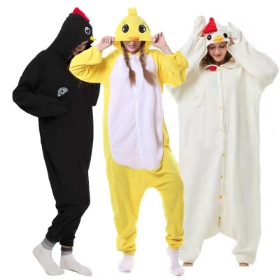 Cute Chicken Onesie Kigurumi For Adults Halloween Couples Costumes