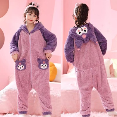 Cute Kuromi Onesie Pajamas Kigurumi For Kids Halloween Costumes