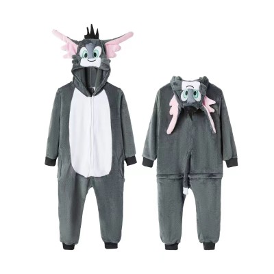  Tom Cat Onesie Kigurumi For Family Matching Halloween Cartoon Costumes