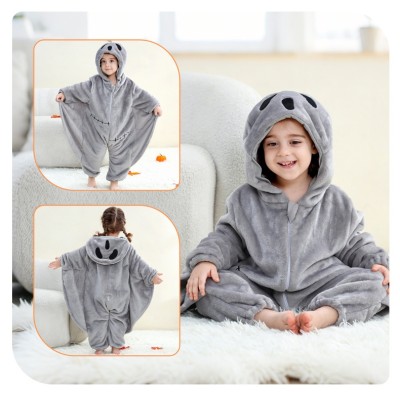 Gray Ghost Baby Onesie Kigurumi Jumpsuits For Infant Halloween Costumes