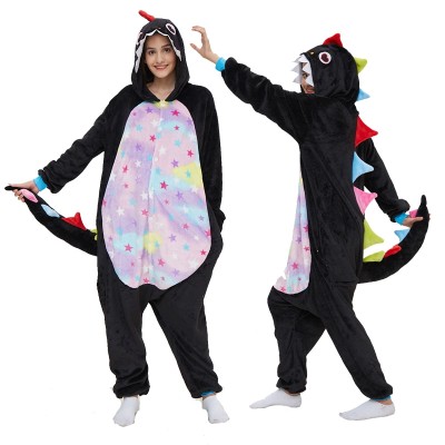 Heart-Eye Dinosaur Onesie Pajamas For Adults Halloween Costumes