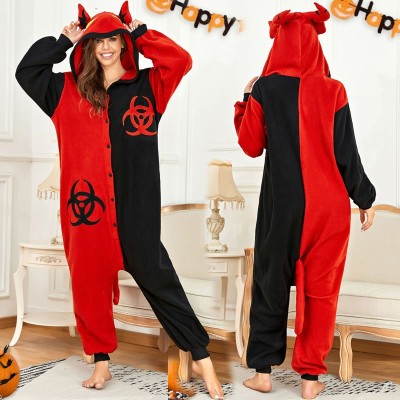 Adult Cartoon Anime Hellboy Onesie Kigurumi Pajama Costume