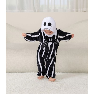 Jack Skellington Baby Bobysuit Romper Infants Onesie Kigurumi For Hallowee Costumes