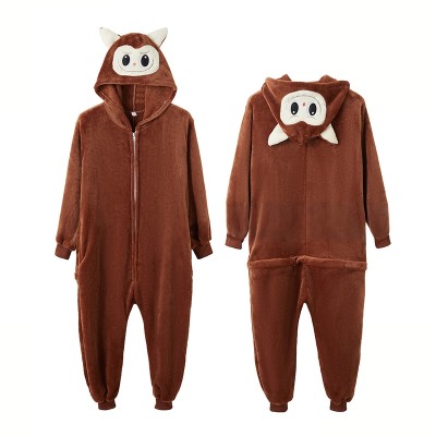 Kids Halloween Costume Coffee Labubu Onesie Kigurumi Pajamas