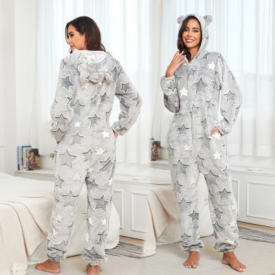 New Women's Luminous Star Onesie Kigurumi Pajamas