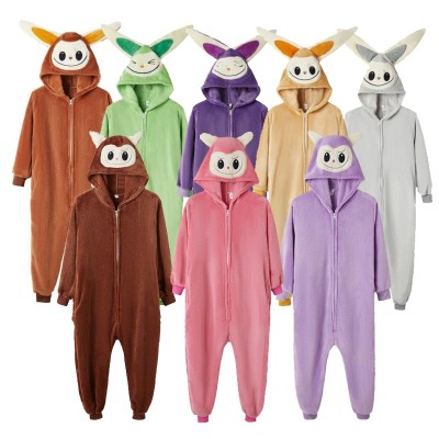 Multi Color Labubu Onesie Pajama Kigurumi For Matching Family Halloween Costumes