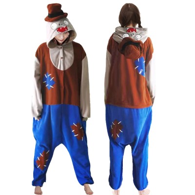 Cartoon Mr. Zombie Kigurumi Onesie Halloween Pajamas Costume For Adult